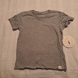 Burt's Bees boys or girls light gray organic cotton shirt, new